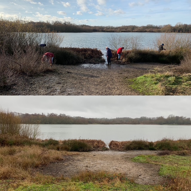 Acid scrape before and after